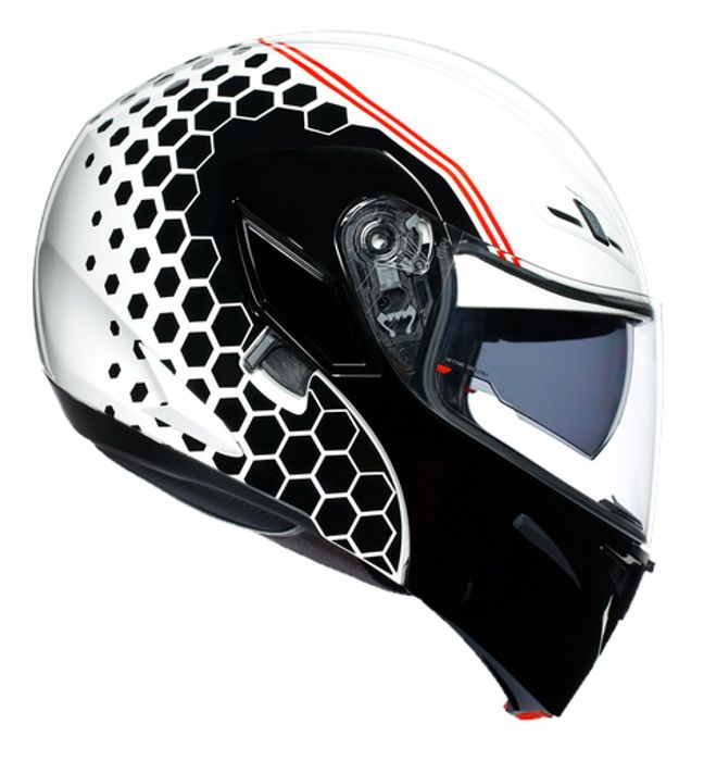 Мотошлем модуляр AGV Compact ST Multi Detroit White/Black