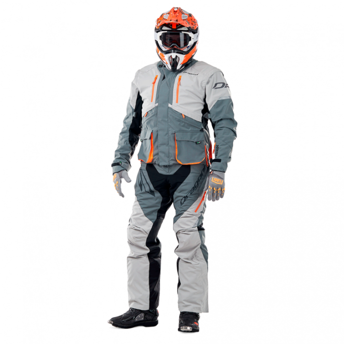 Штаны Эндуро Dragonfly Freeride Grey-Orange