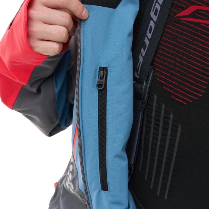 Снегоходный комбинезон Dragonfly Extreme 2.0 Man Grey - Blue - Red Утепленный (100)