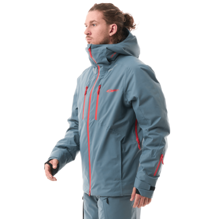Куртка горнолыжная утепленная Dragonfly Gravity Man Grey - Red