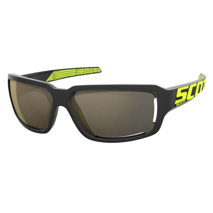 Солнцезащитные очки Scott Obsess ACS black/neon yellow gold chrome