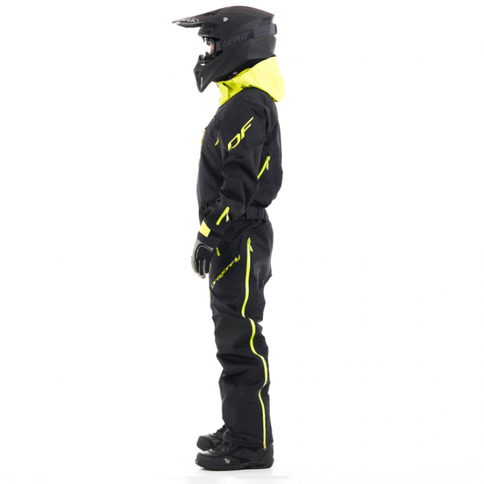 Снегоходный комбинезон Dragonfly SuperLight 3L MAN Dark Black-Yellow Fluo