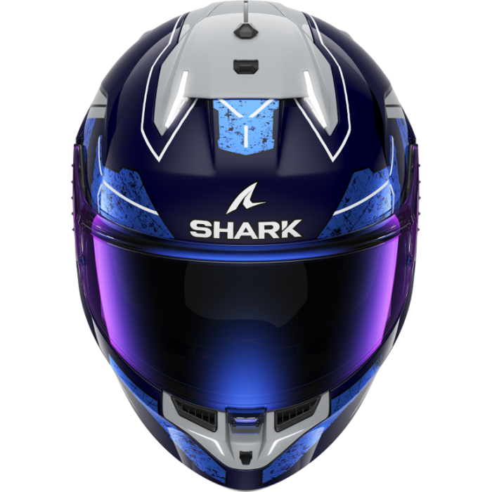 Мотошлем Shark Skwal i3 Rhad Blue/Chrome/Silver