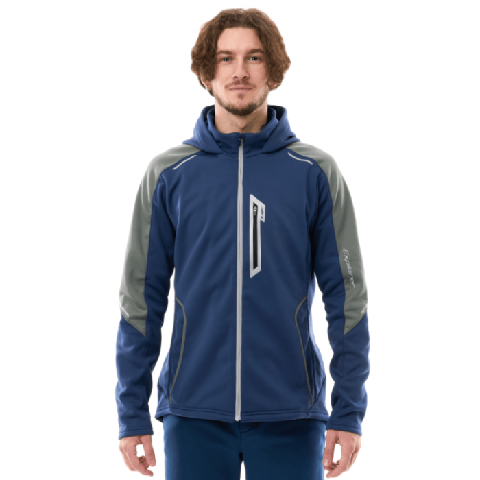 Куртка с капюшоном Dragonfly Explorer 2.0 Man Grey - Ocean 2024