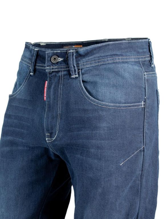 Мотоджинсы EF56 PYTHON EVO муж. Slim fit Cordura Denim стрейч Светлый Синий Stonewash+Brush