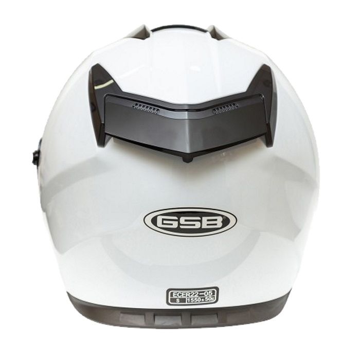 Мотошлем интеграл GSB G-350 White Glossy