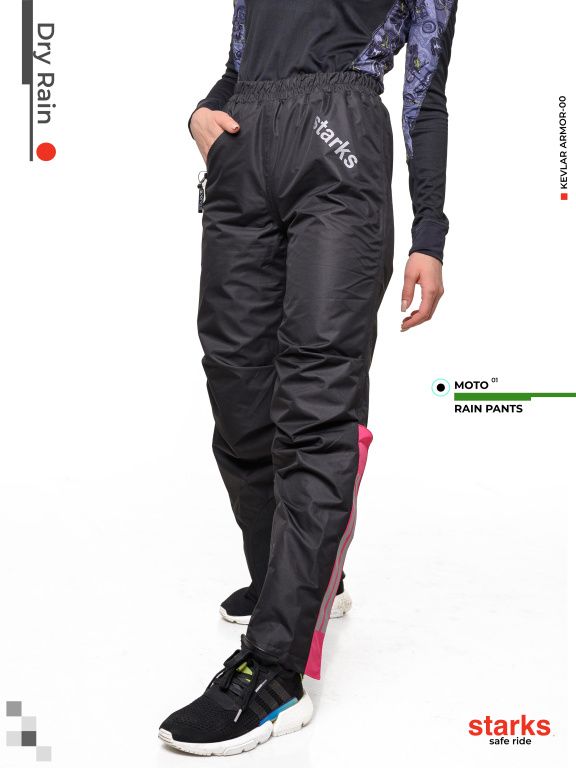 Дождевые брюки женские Starks Dry Rain DR219 Фуксия