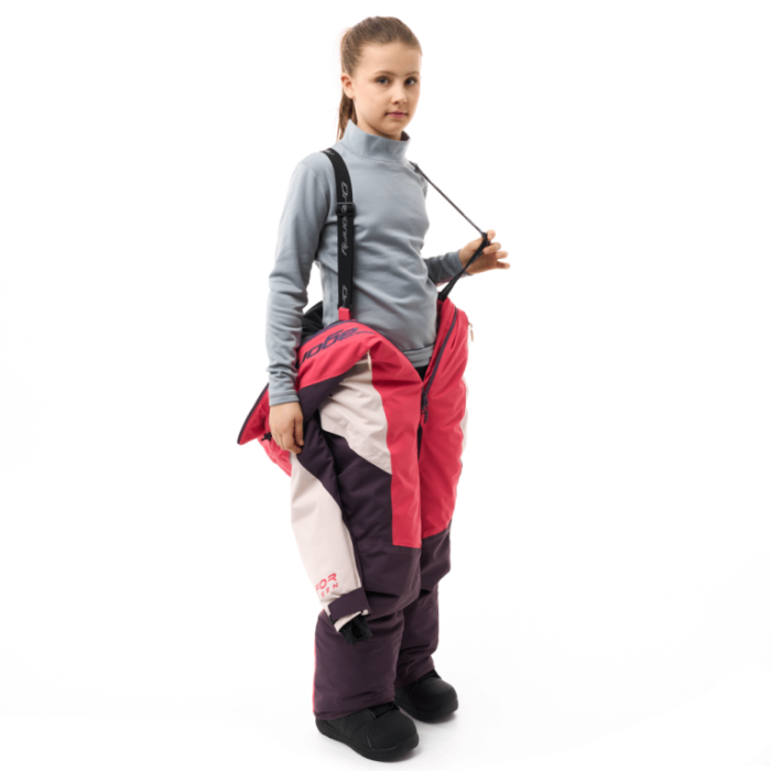 Зимний утепленный комбинезон Dragonfly GRAVITY Teenager Pink - Plum - Light Grey