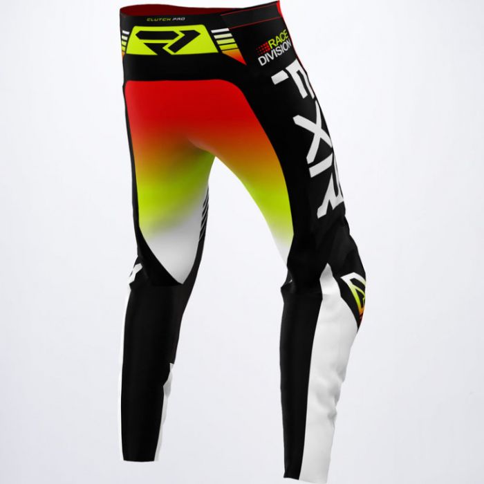 Брюки FXR Youth Clutch Pro MX Pants 22 Black/Nuke Red/Hivis