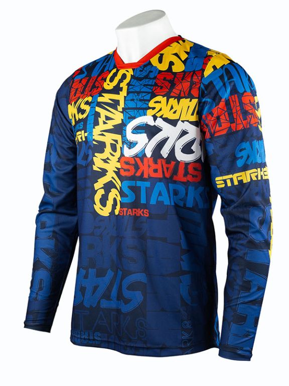 Джерси детское Starks Base Cross Kids Синий/Красный