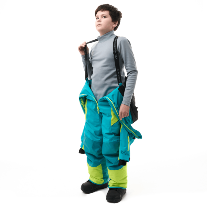 Зимний утепленный комбинезон Dragonfly GRAVITY Teenager Dark Green - Lime