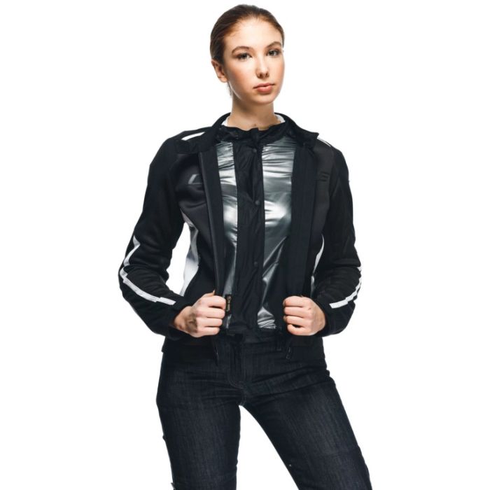 Куртка жен. DAINESE HYDRAFLUX 2 AIR LADY D-DRY BLACK/WHITE