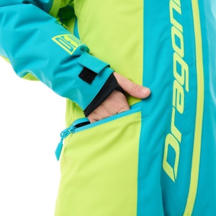 Зимний утепленный комбинезон Dragonfly GRAVITY Junior Dark Green - Lime