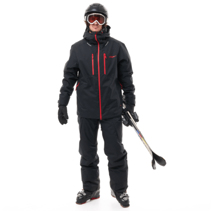 Куртка горнолыжная утепленная Dragonfly Gravity Man Black - Red