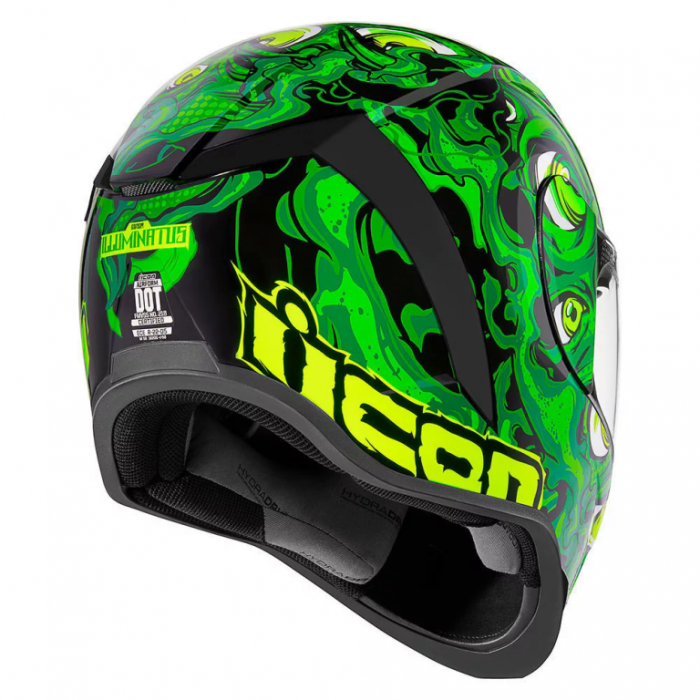 Мотошлем Icon Airform lluminatus,зеленый