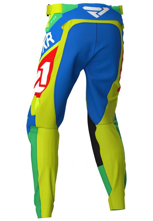 Брюки FXR Yth Clutch Air MX 20 Hi Vis/Blue/Green/Red