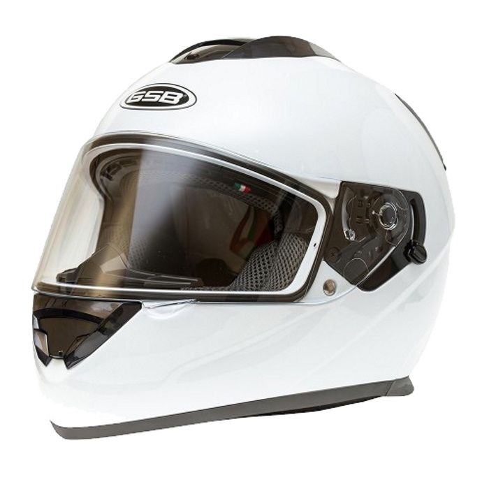 Мотошлем интеграл GSB G-350 White Glossy