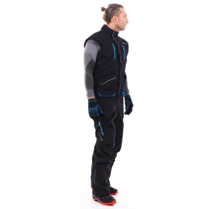 Штаны Эндуро Dragonfly FREERIDE DF Black - Blue 2023