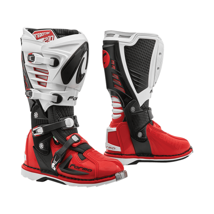 Кроссовые мотоботы Forma Predator 2.0 Black/White/Red