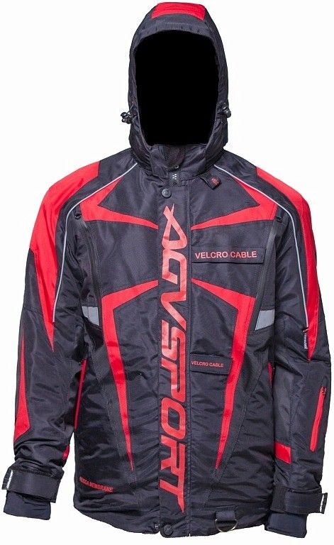 Снегоходная куртка Agvsport Arctic II,черн/красн