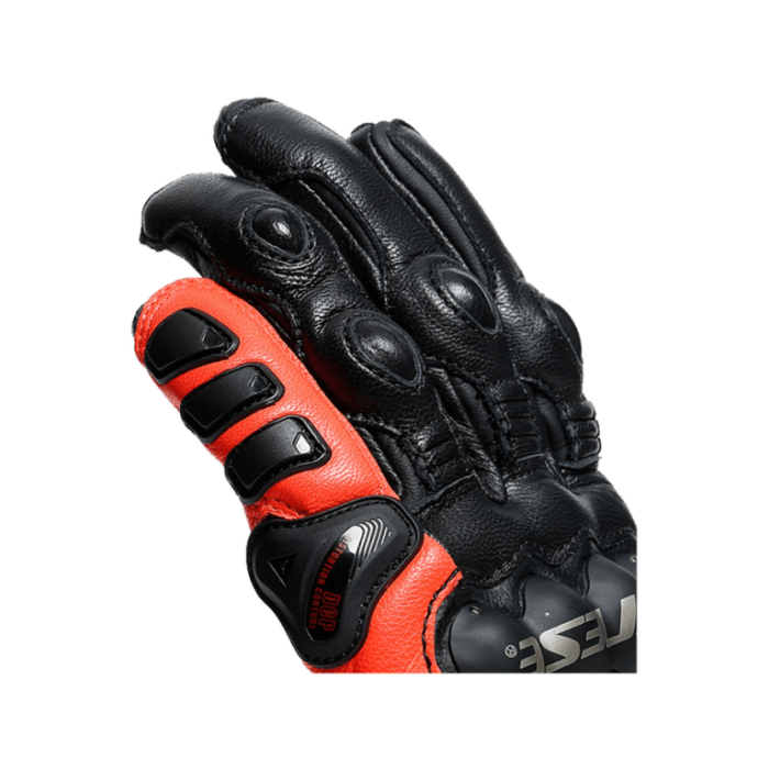 Перчатки кожаные Dainese 4-Stroke 2 Black-fluo-red