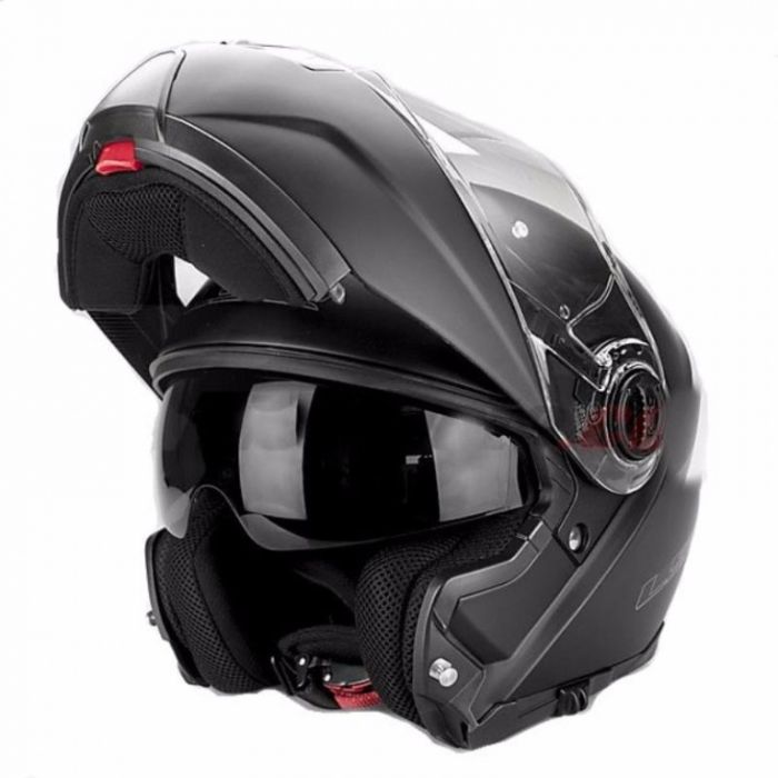 Снегоходный шлем модуляр с электростеклом LS2 FF325 Strobe Electric Snow черный мат.