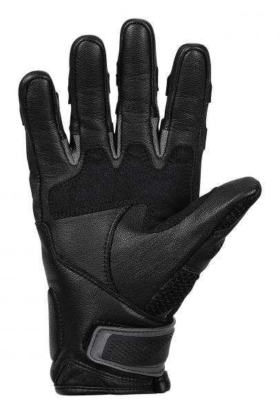 Перчатки кожаные IXS Tour LT Gloves Montevideo Air, чёрный/зеленый