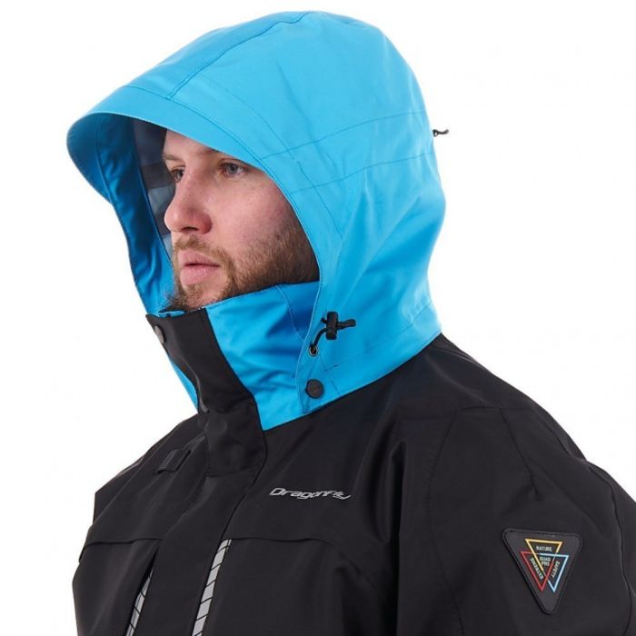 Мембранная куртка Dragonfly QUAD PRO Black - Blue 2023