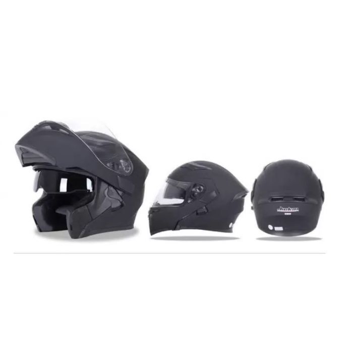 Шлем модуляр с подогревом Jiekai JK902 Matt Black