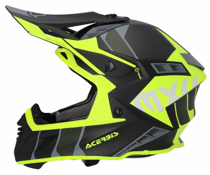Мотошлем кроссовый Acerbis X-Track 22-06 Black/Fluo-Yellow