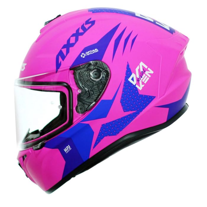 Шлем интеграл AXXIS FF112 Draken Rival розовый