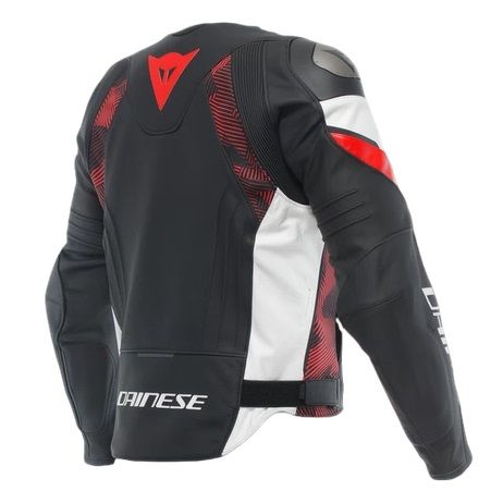Мотокуртка кожаная Dainese Avro 5 Black/red-lava/white