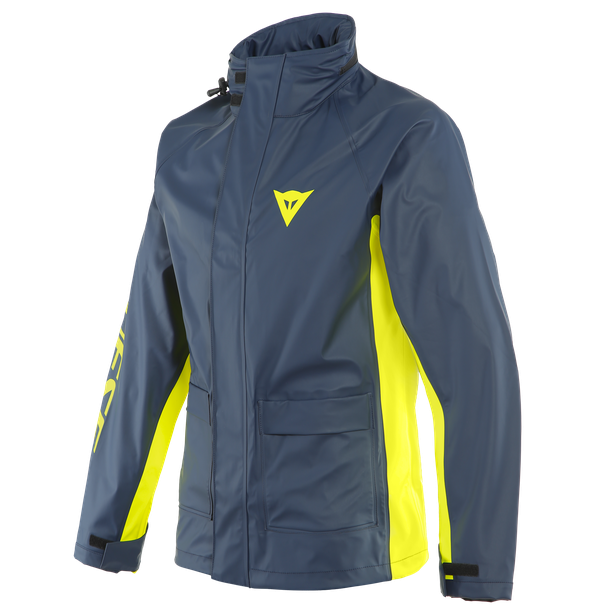 Мотокуртка дождевая Dainese Storm 2 Unisex Jacket Black-iris/fluo-yellow