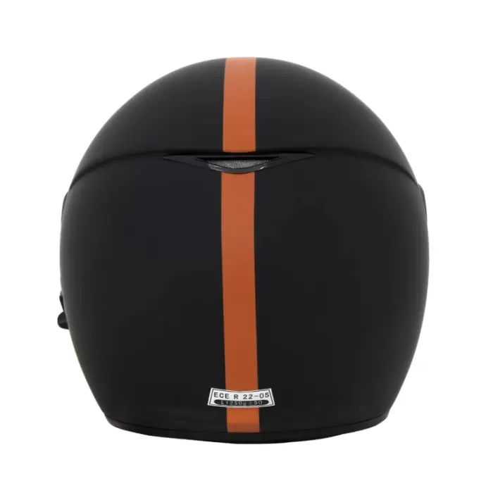 Шлем Beon B-117 Jet Mat Black/orange