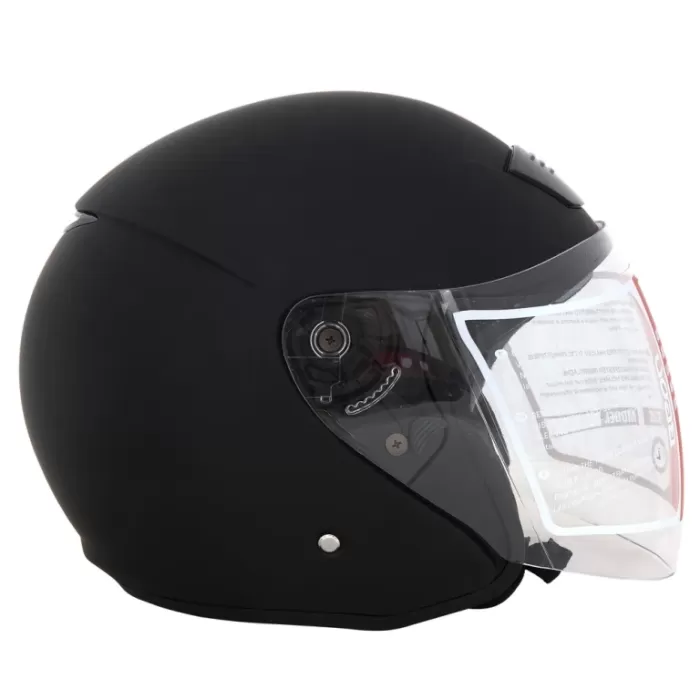 Шлем Beon B-117 Jet Mat Black/orange