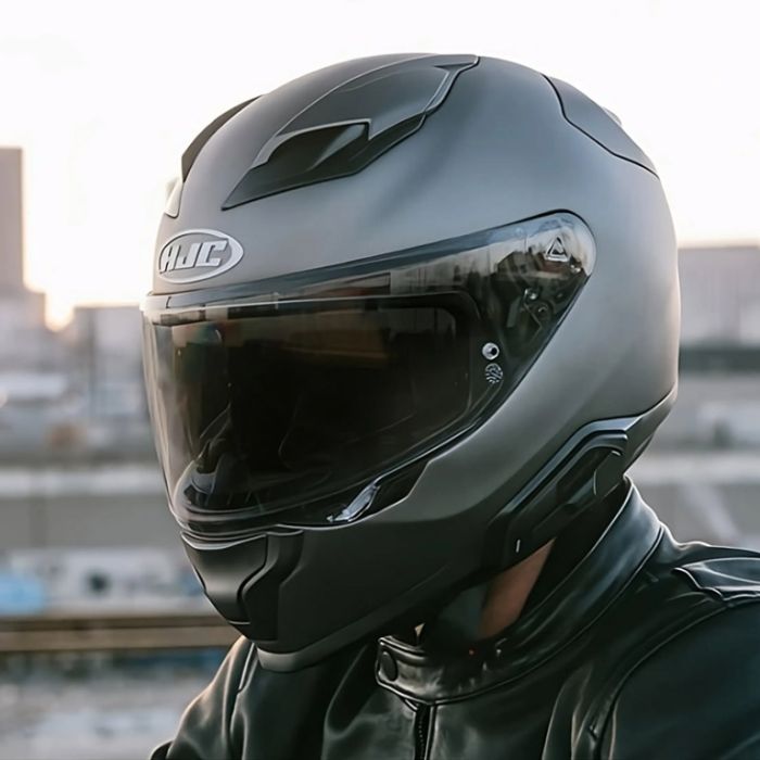Шлем интеграл HJC F71 Semi Flat Titanium