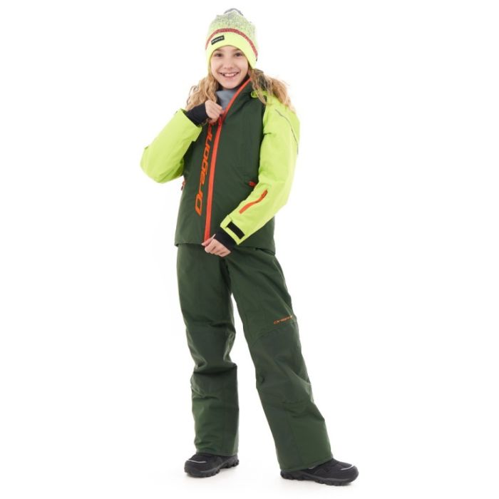 Куртка утепленная Dragonfly Gravity TEENAGER Green - Orange 2024