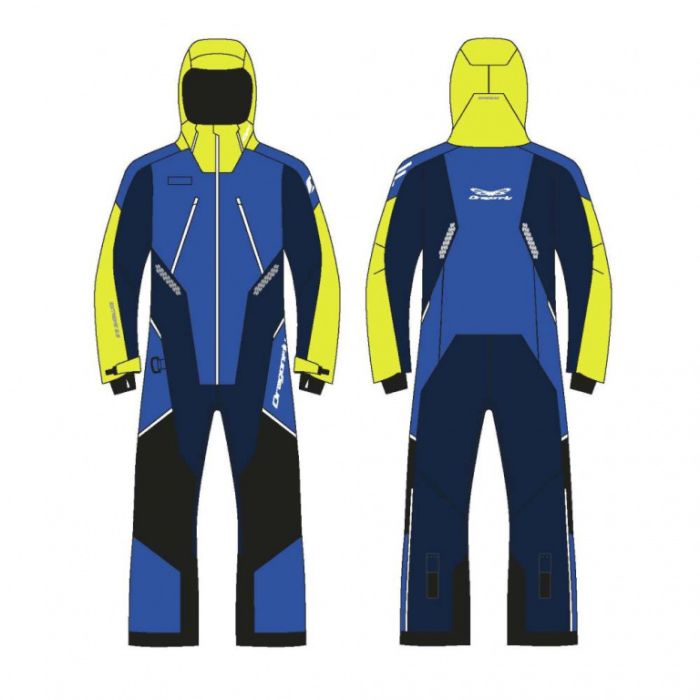 Снегоходный комбинезон Dragonfly Extreme 2.0 MAN 2023 Blue-Yellow Green