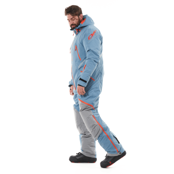 Комбинезон снегоходный Dragonfly Extreme MAN Blue-Grey Утепленный