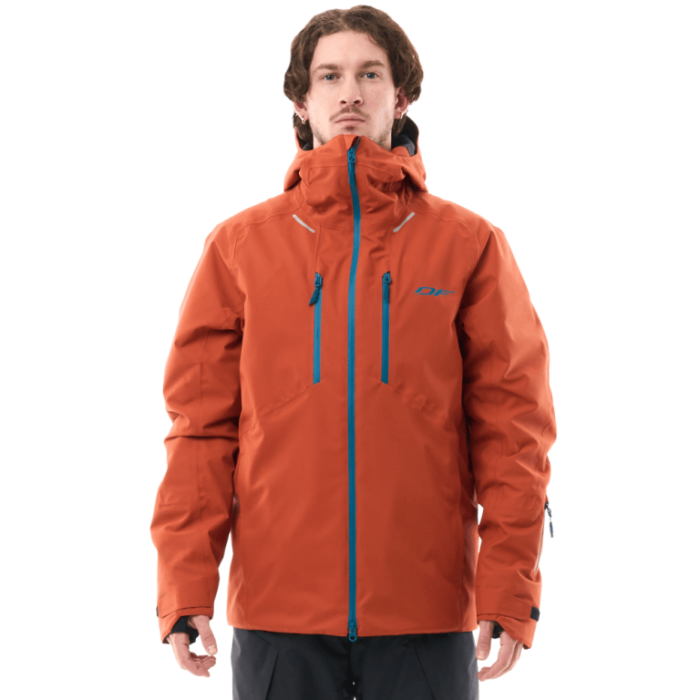 Куртка горнолыжная утепленная Dragonfly Gravity Man Brown - Blue