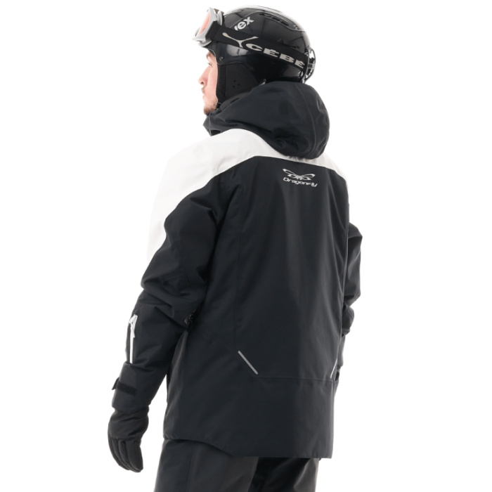 Куртка горнолыжная утепленная Dragonfly Gravity Man White Snow - Black
