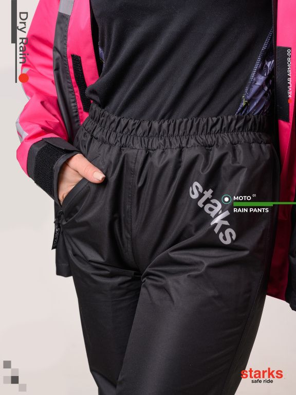 Дождевые брюки женские Starks Dry Rain DR219 Фуксия