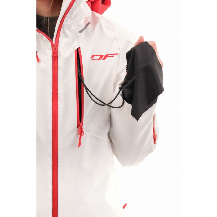 Куртка утепленная Dragonfly Gravity Premium WOMAN Gray-Red Fluo