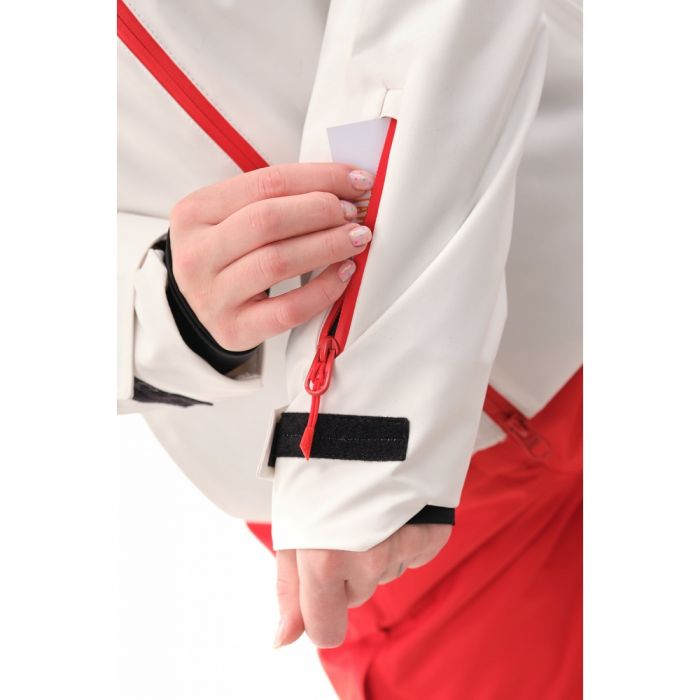 Куртка утепленная Dragonfly Gravity Premium WOMAN Gray-Red Fluo