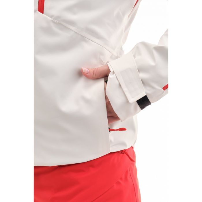 Куртка утепленная Dragonfly Gravity Premium WOMAN Gray-Red Fluo