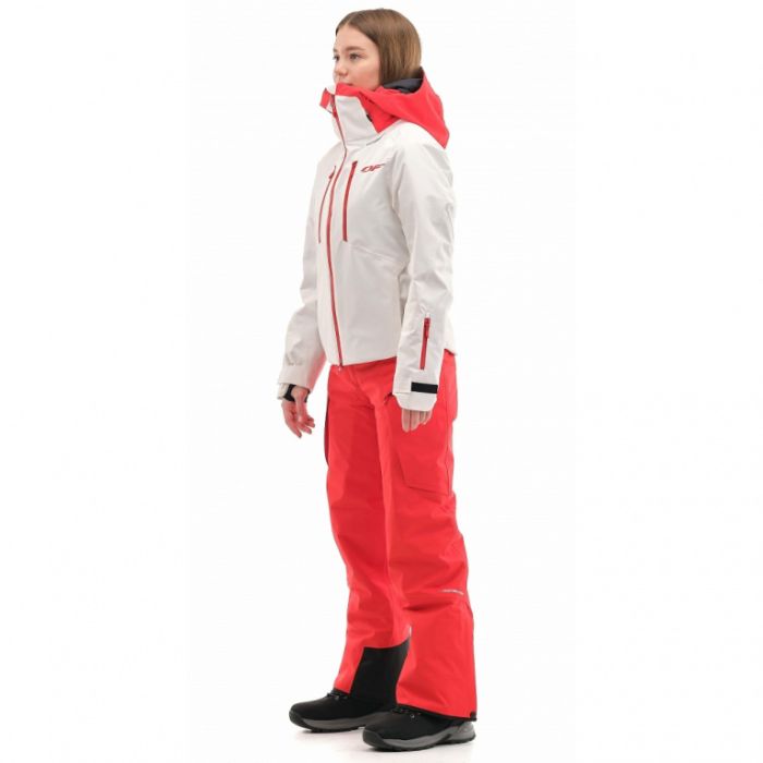Куртка утепленная Dragonfly Gravity Premium WOMAN Gray-Red Fluo
