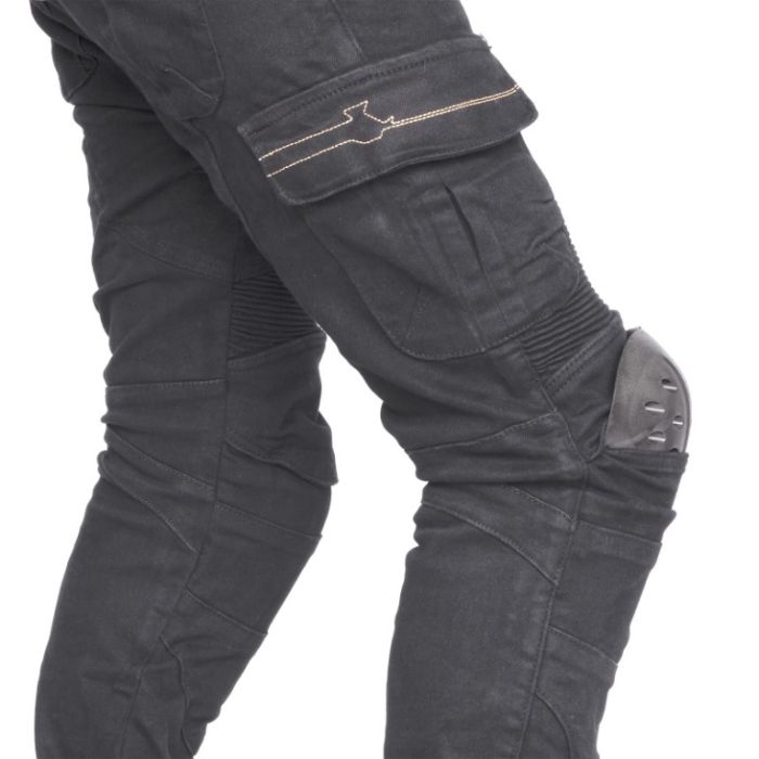 Мотоджинсы MadBull Stratum Black