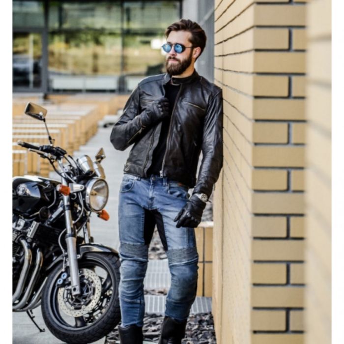 Мотокуртка Seca Bonneville Perforared кожа, Черный