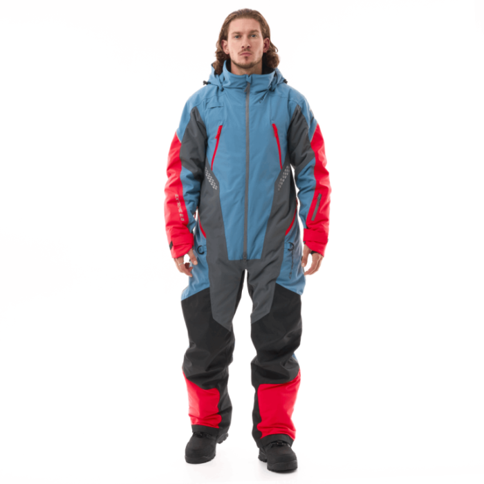 Снегоходный комбинезон Dragonfly Extreme 2.0 Man Grey - Blue - Red Утепленный (100)