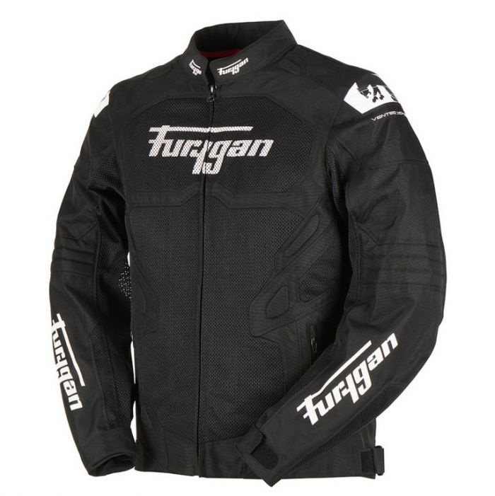 Мотокуртка FURYGAN ATOM VENTED EVO текстиль Черный/Белый